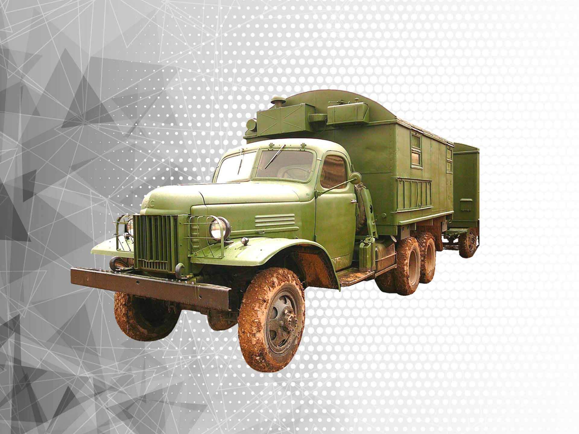 Первые зенитные ракеты на грузовых автомобилях ЗИС-151