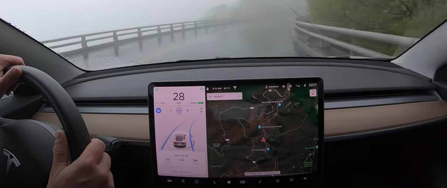 Тесла Автопилот впечатляет 79-минутным испытанием на пытки на длинных извилистых дорогах