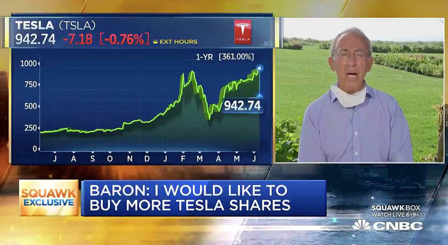 Инвестор Tesla Рон Барон имеет 1,5 миллиарда долларов в акциях TSLA, и этого недостаточно