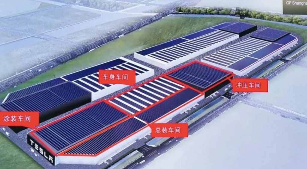 Тесла Гига Шанхай видит загадочную расширение за пределы фабрики модель Y