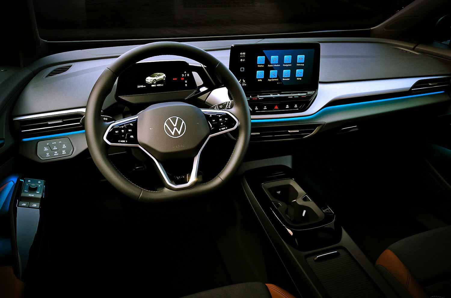 Volkswagen представил интерьер электрического кроссовера ID.4