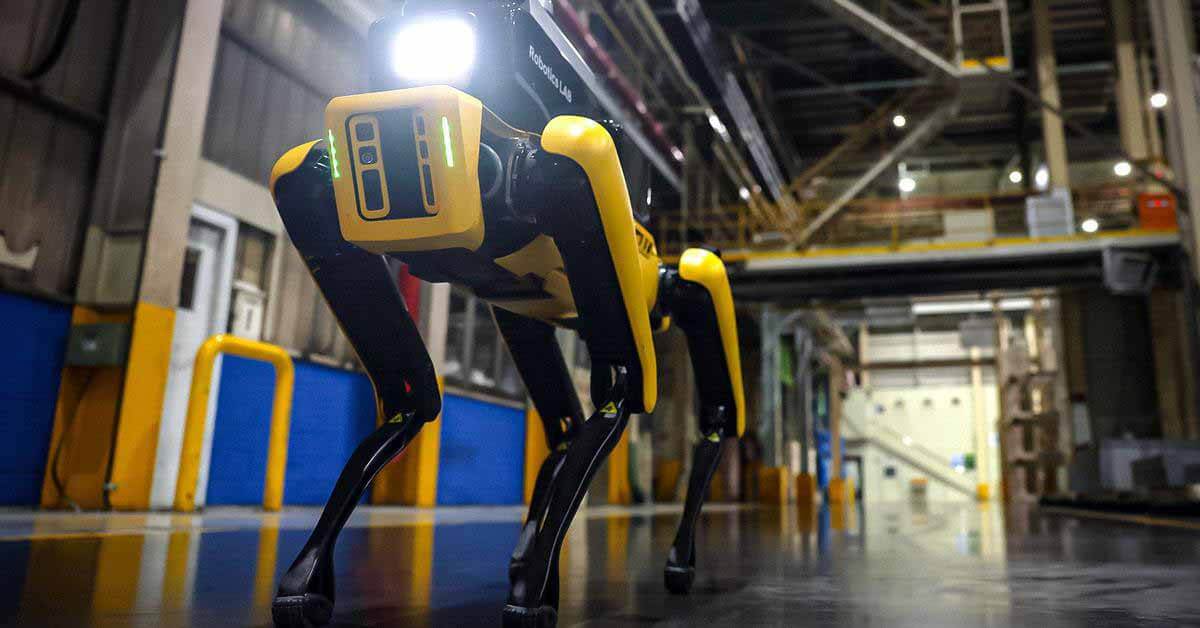 Робот Boston Dynamics Spot начинает работу на заводе Kia