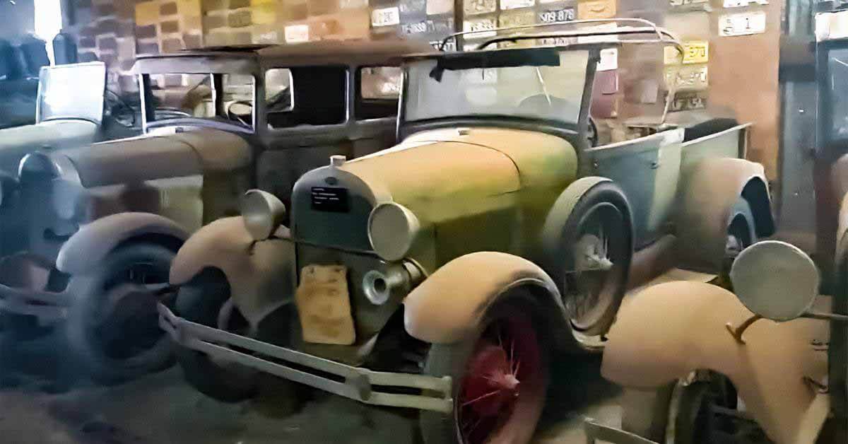 самая большая коллекция 100-летних Фордов из заброшенного сарая