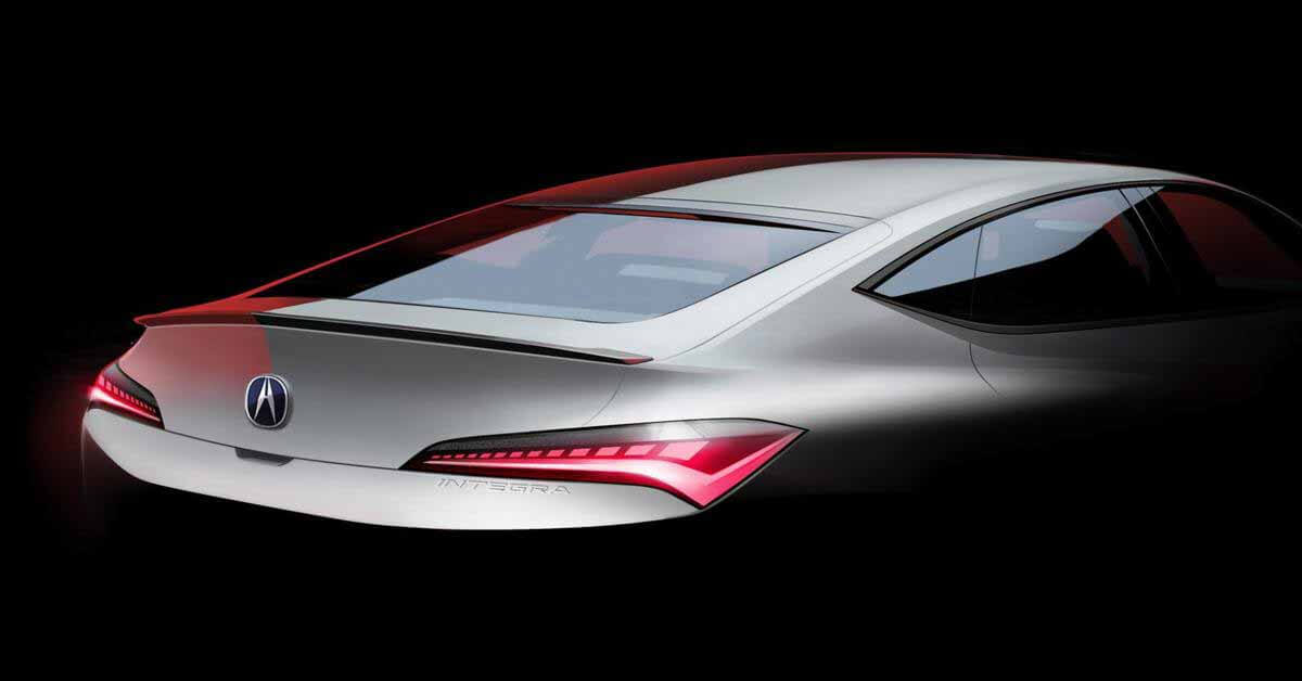 Acura раскрывает дизайн возрожденной Integra: новое изображение