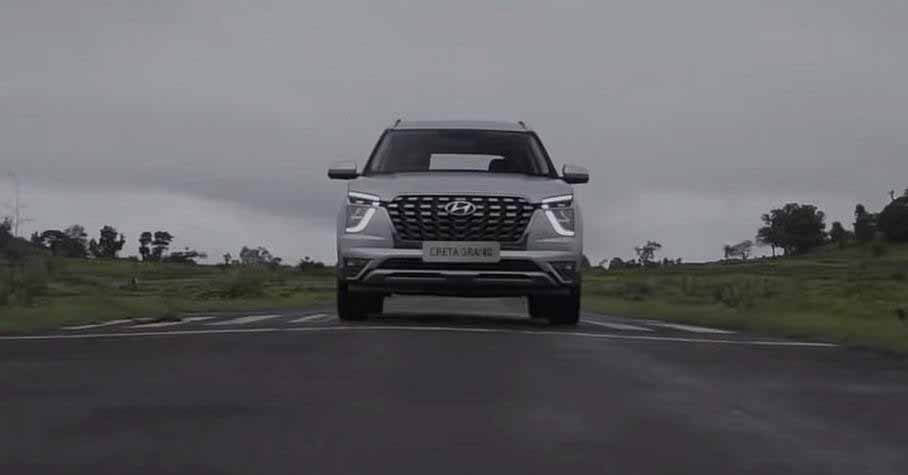 Hyundai впервые показала на видео семиместный Creta Grand