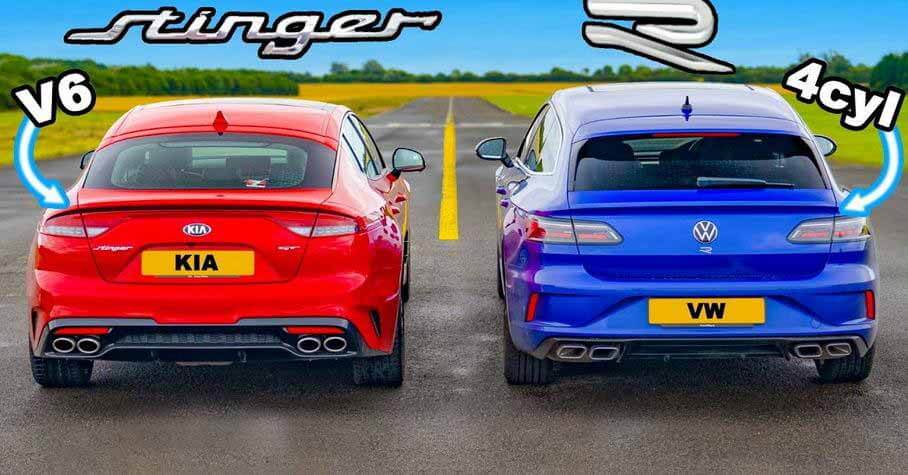 Volkswagen Arteon R против Kia Stinger GT