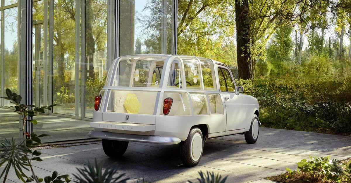 Винтажный Renault 4 превратился в мини-отель на колесах