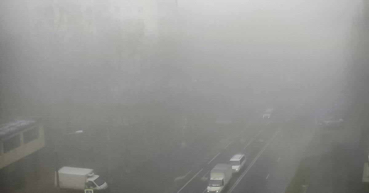 Московские дорожные камеры «не замечают» нарушений ПДД из-за тумана