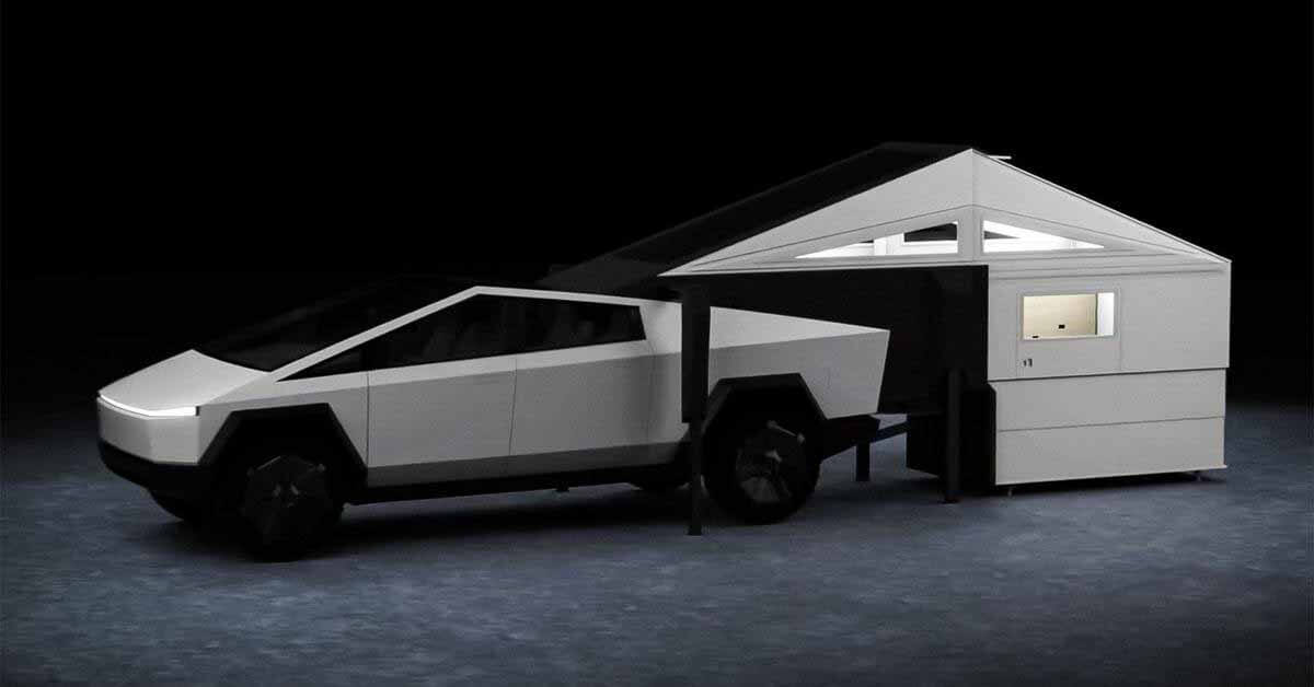Посмотрите на корпус, который превращает Tesla Cybertruck в дом на колесах