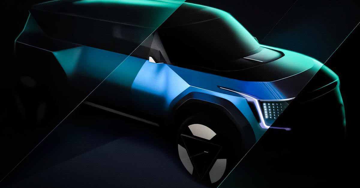 Интерьер электрического кроссовера Kia EV9 раскрыли на новых снимках