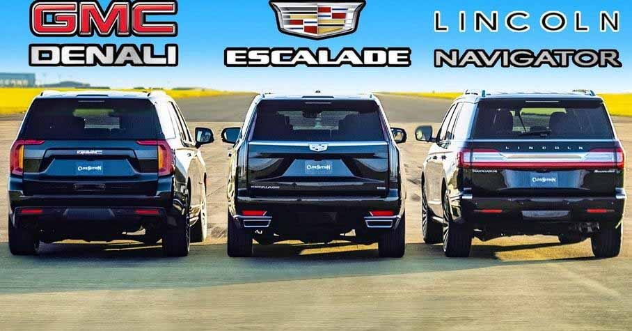 Новый Cadillac Escalade против Lincoln Navigator