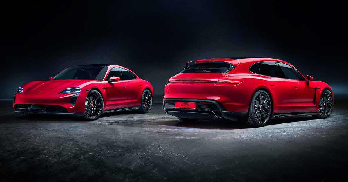 Porsche добавляет к модельному ряду Taycan седан и универсал в спортивной версии GTS