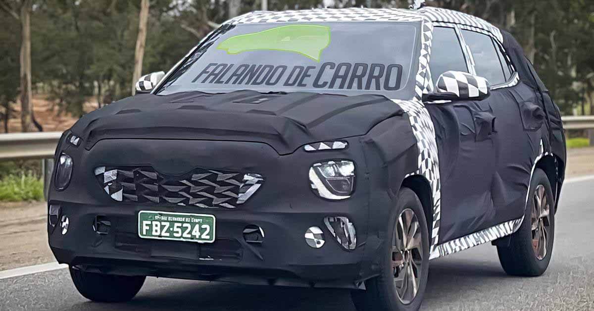 Спортивный Hyundai Creta сфотографирован во время тестирования