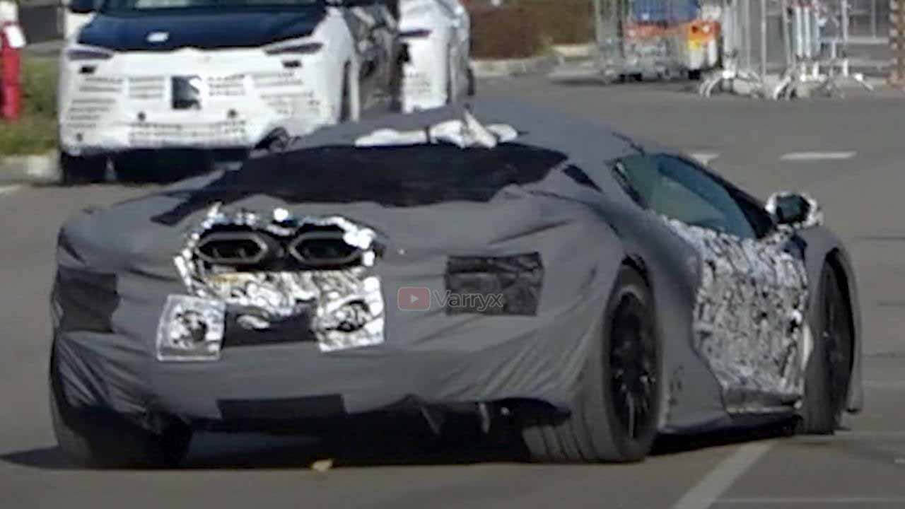 Преемника Lamborghini Aventador показали на видео