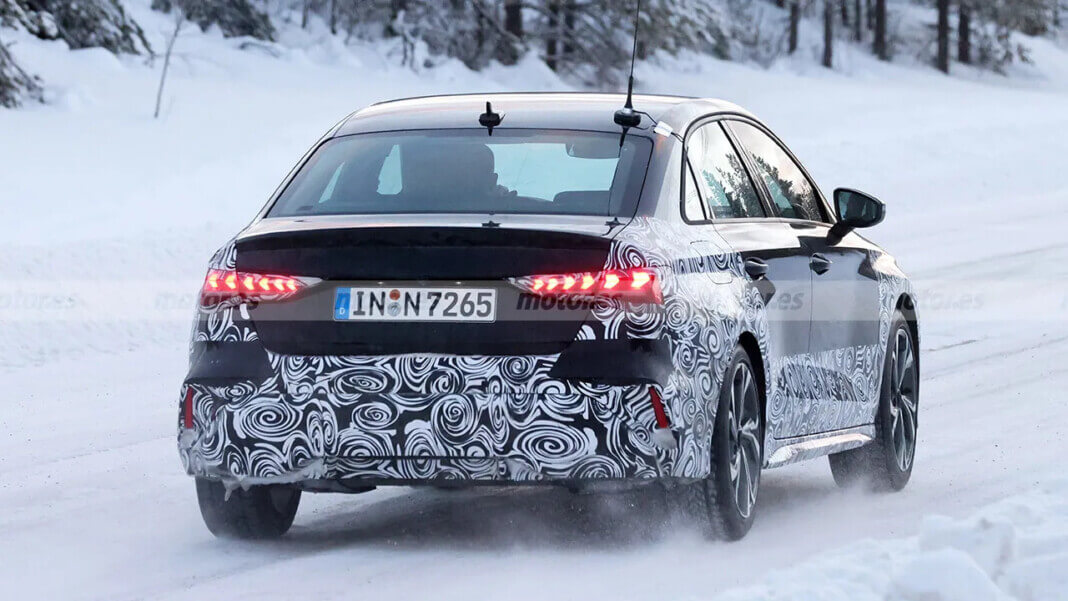 Audi A3 2024 замечен на тестах в Северной Европе
