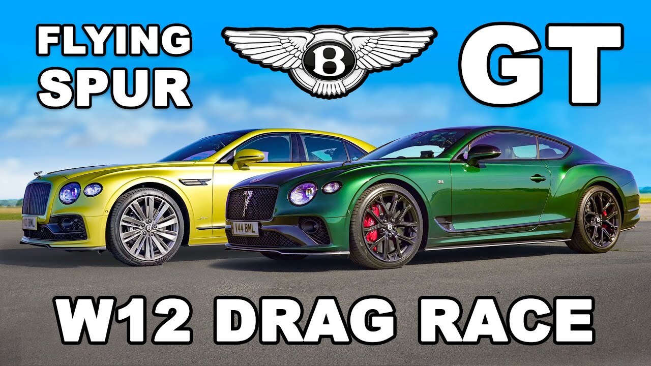 Bloggers staged a battle between two Bentleys with the same W12 twin-turbo engine