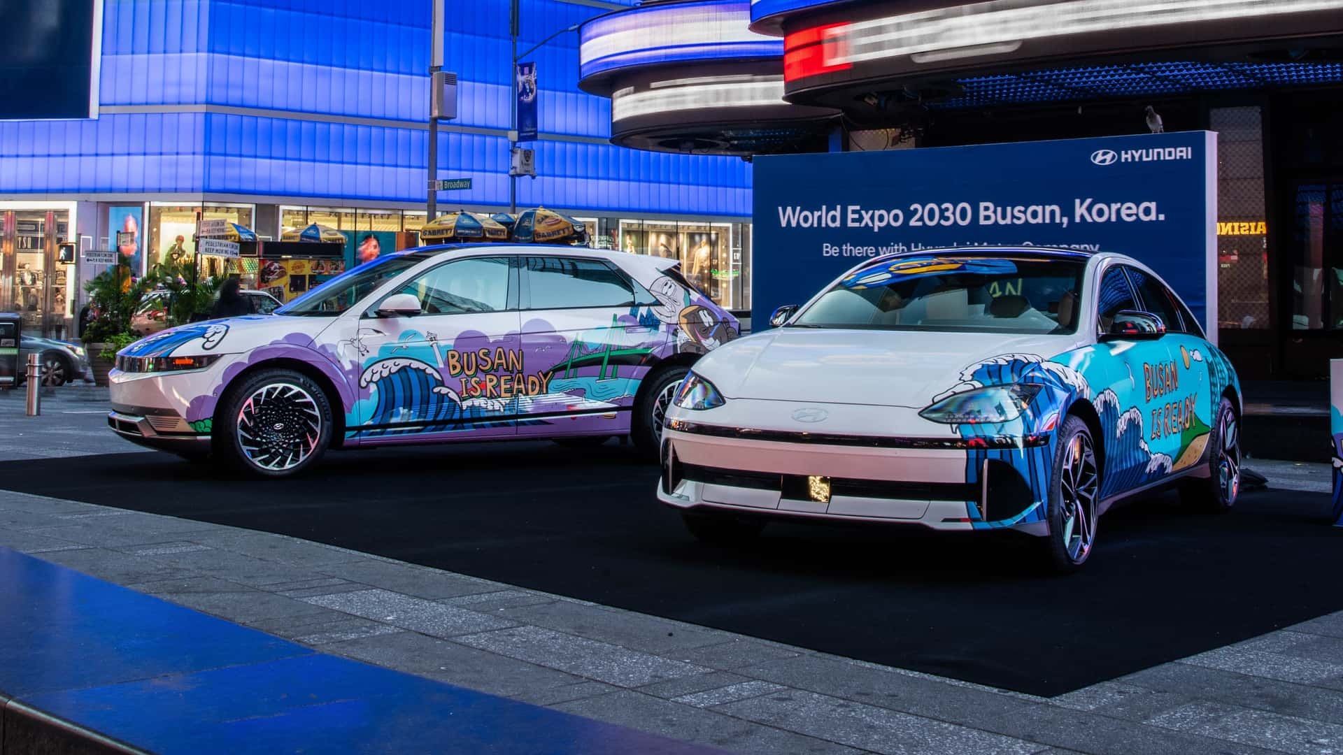 Genesis built several art cars for the upcoming World’s Fair