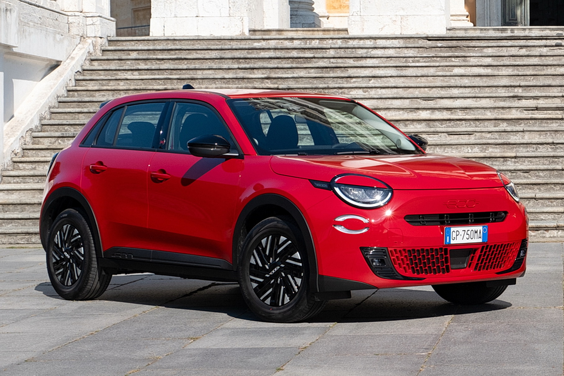 The new Fiat 600 crossover has a gasoline engine