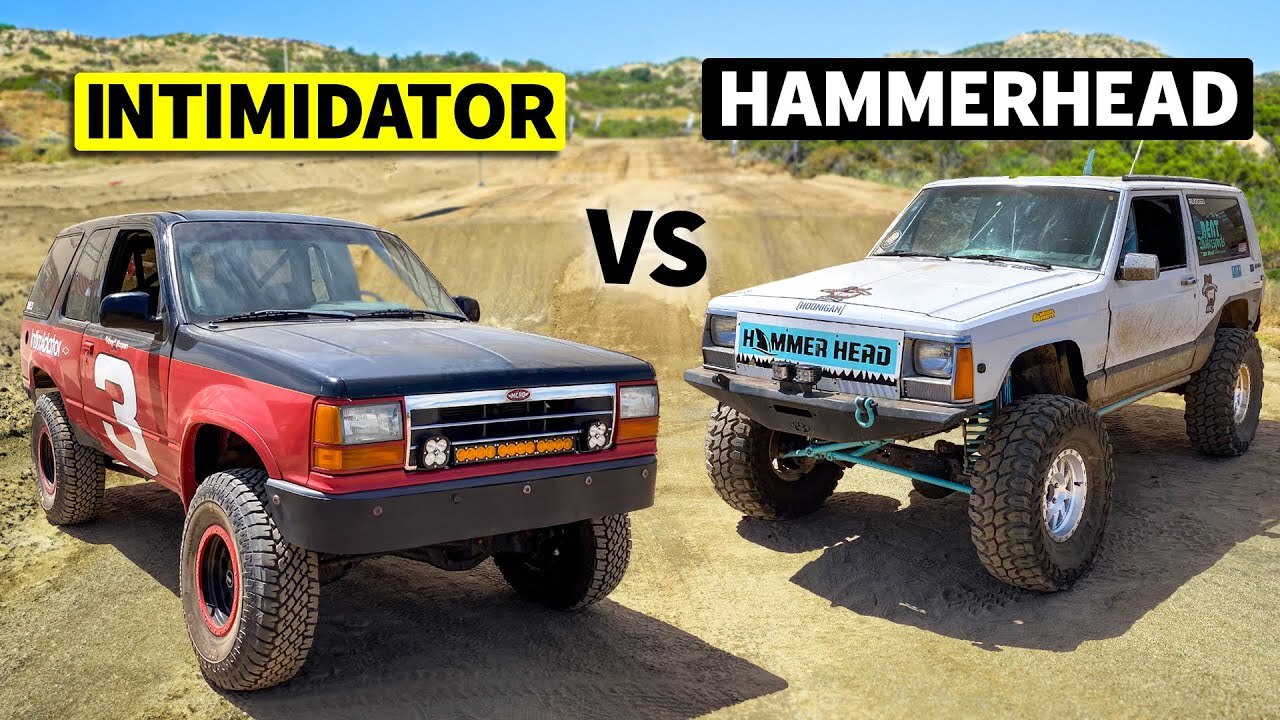 Смотрите поединок экстремальных внедорожников Ford Intimidator и Jeep Hammerhead