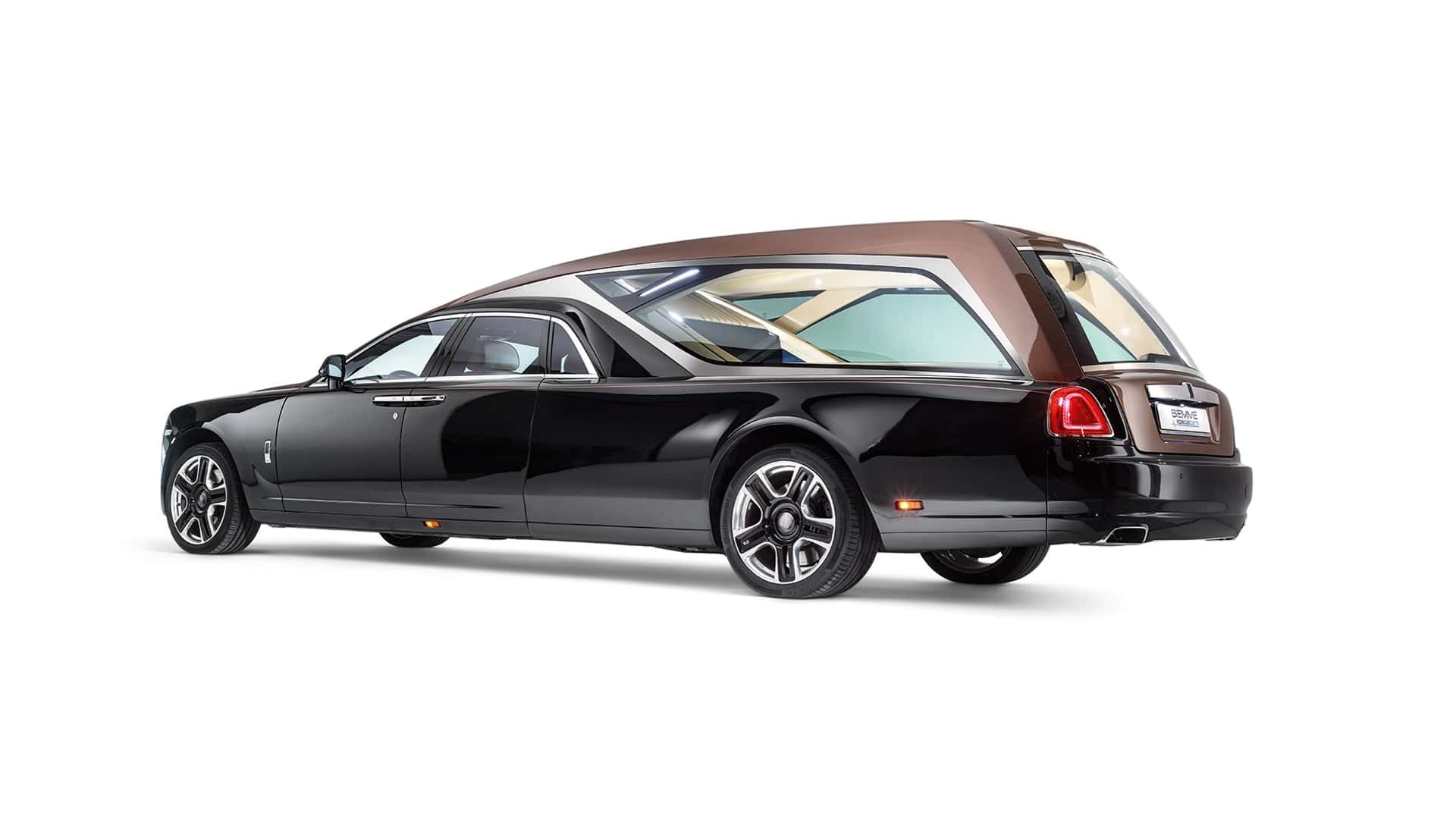 Rolls-Royce Ghost превратили в роскошный катафалк, способный составить конкуренцию Aurus Lafet
