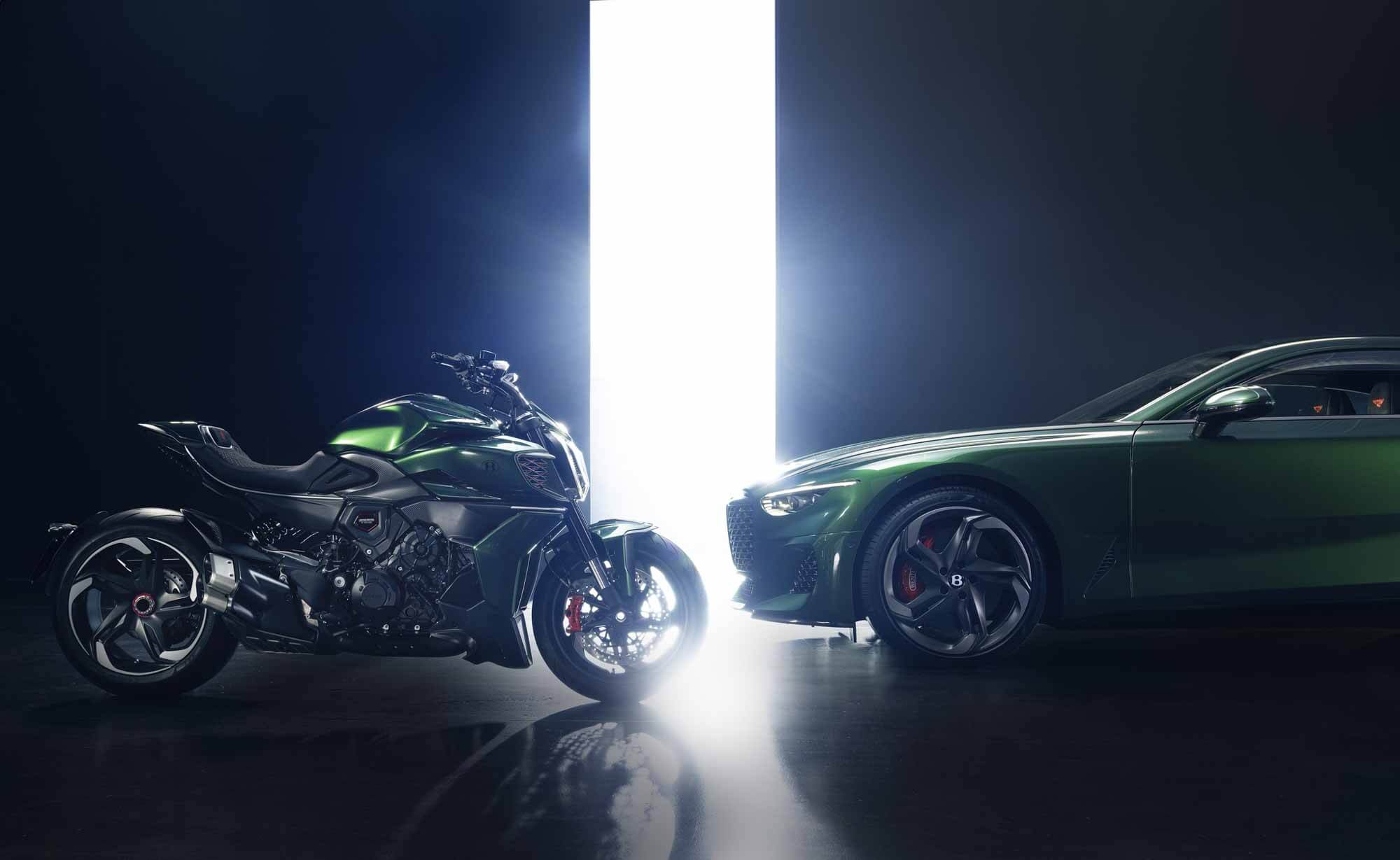 Ducati выпустила эксклюзивный мотоцикл специально для бренда Bentley