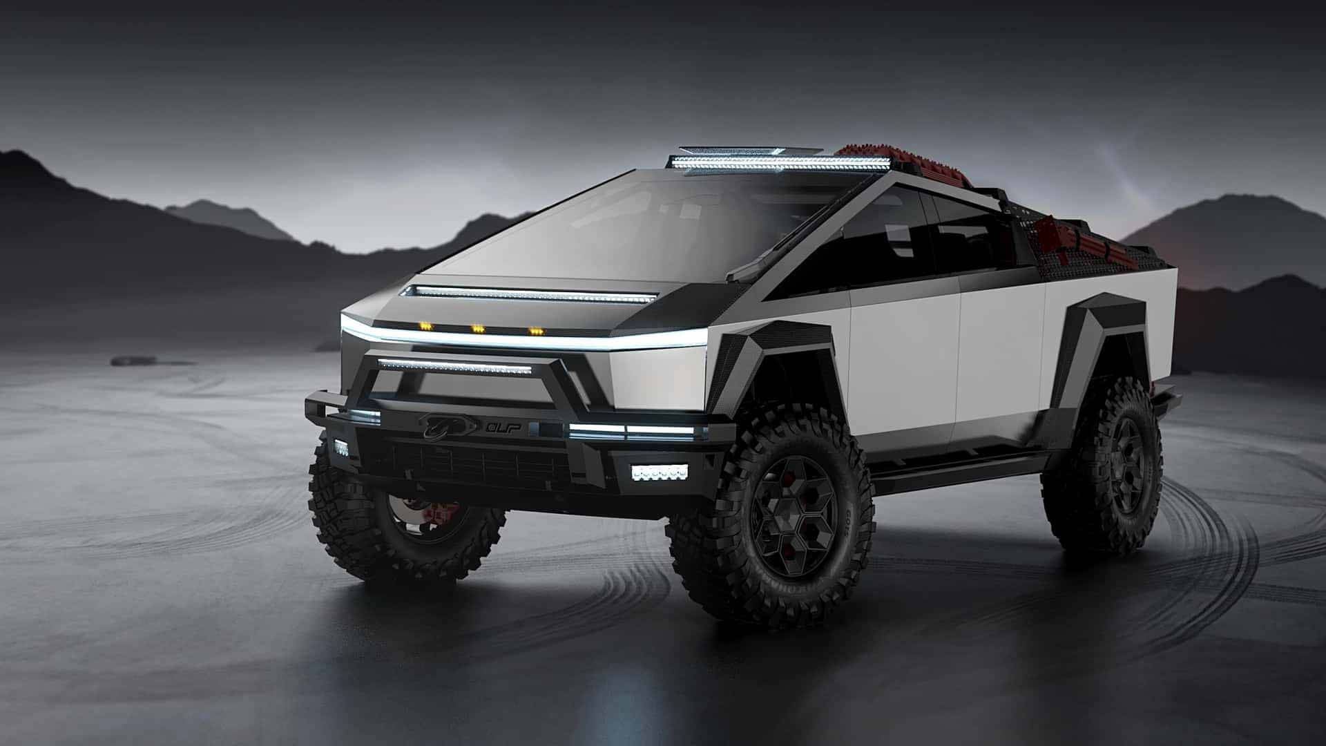 Tesla Cybertruck electric pickup turned into an expeditionary all-terrain vehicle
