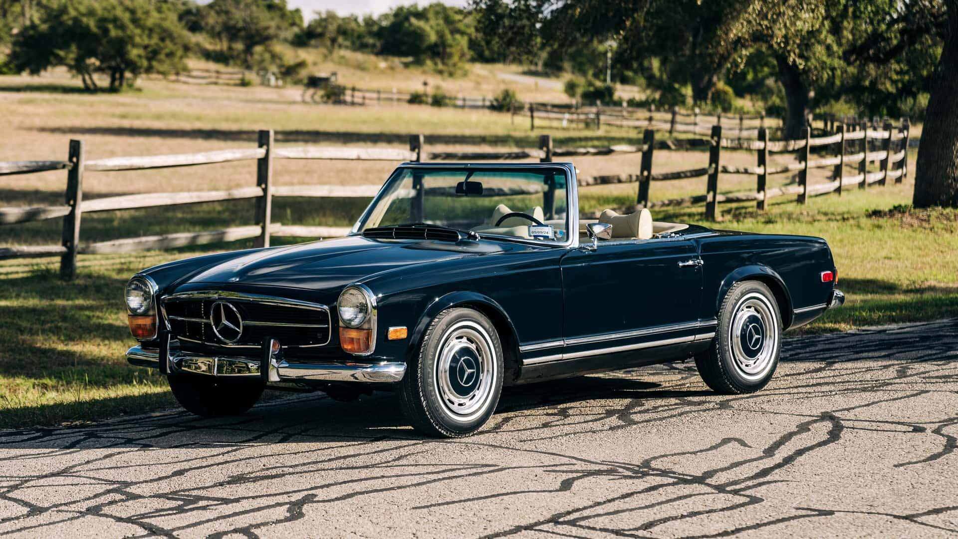 The classic Mercedes-Benz 280SL has been turned into a luxury electric car