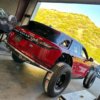 Range Rover Velar being transformed into a Dakar racing SUV with Lamborghini's V10