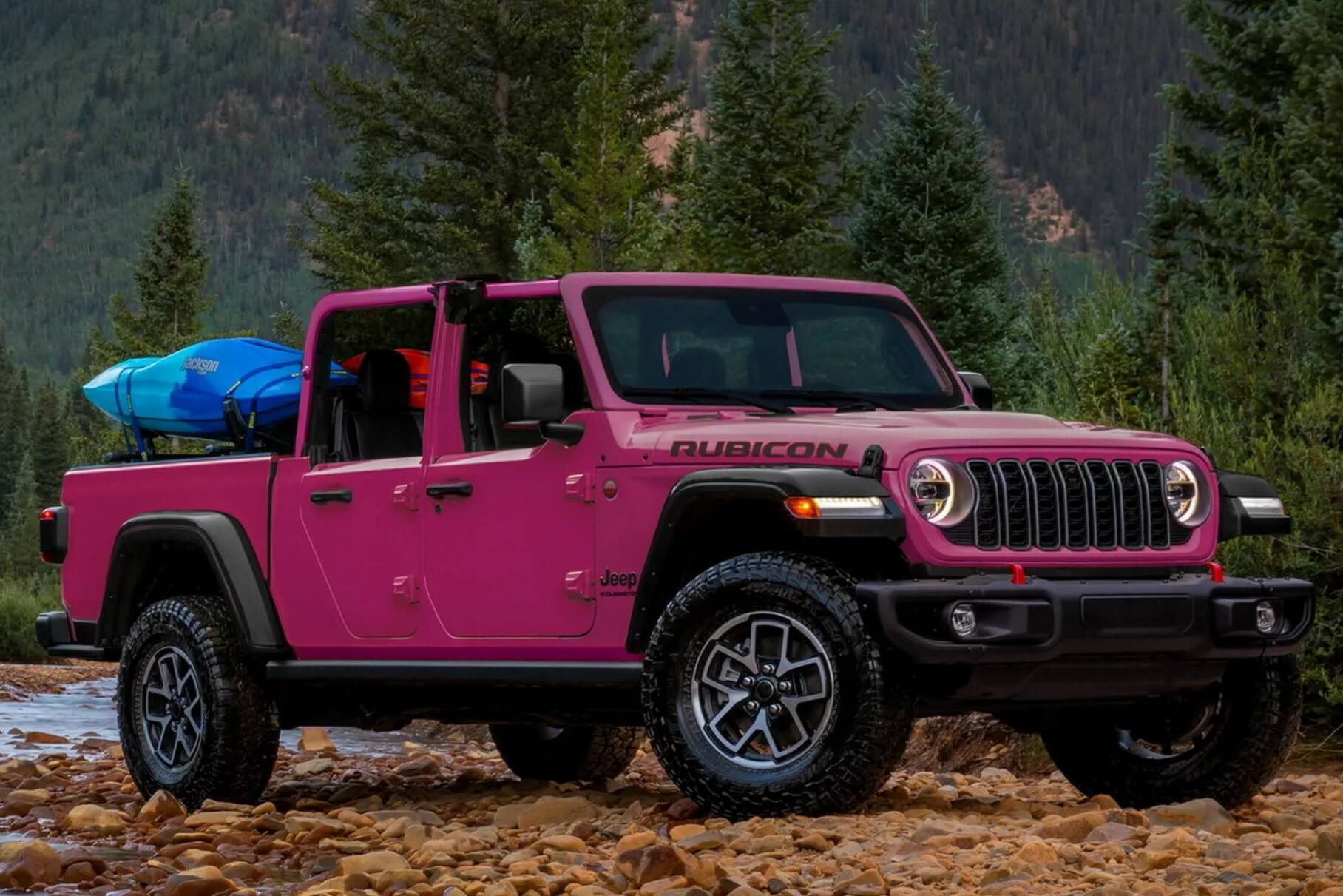 Jeep will start painting Gladiator pickups hot pink