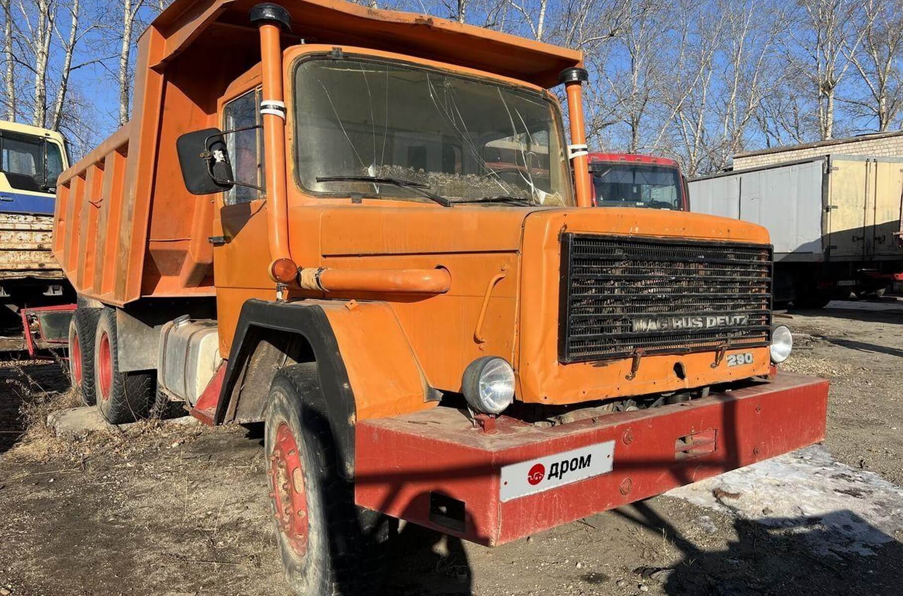 Magirus trucks, which were built by BAM, were put up for sale in Russia
