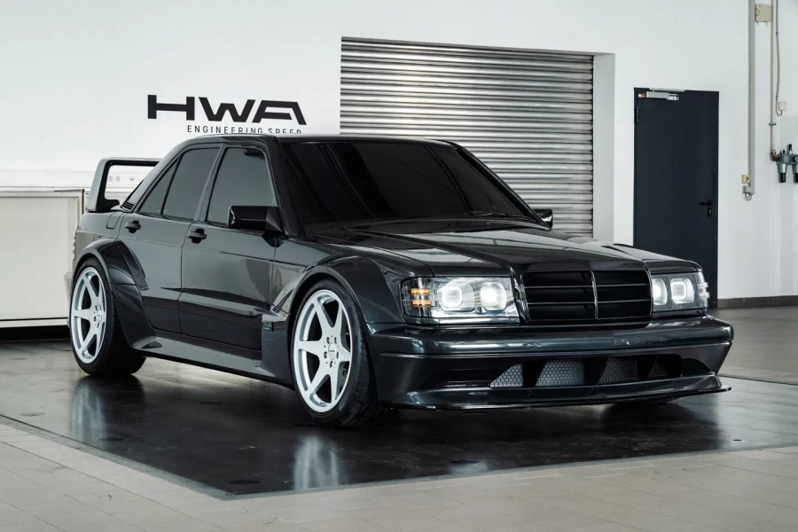 The first example of the Mercedes-Benz 190E Evo restomod from HWA is finally ready
