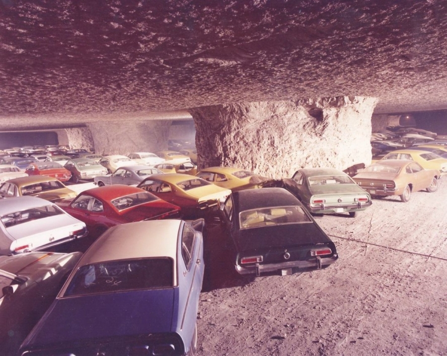 Ford once stored thousands of brand new Mavericks in underground caves