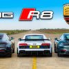 The limited-edition Audi R8 GT competed with the Mercedes-AMG GT and Porsche 911 Turbo S